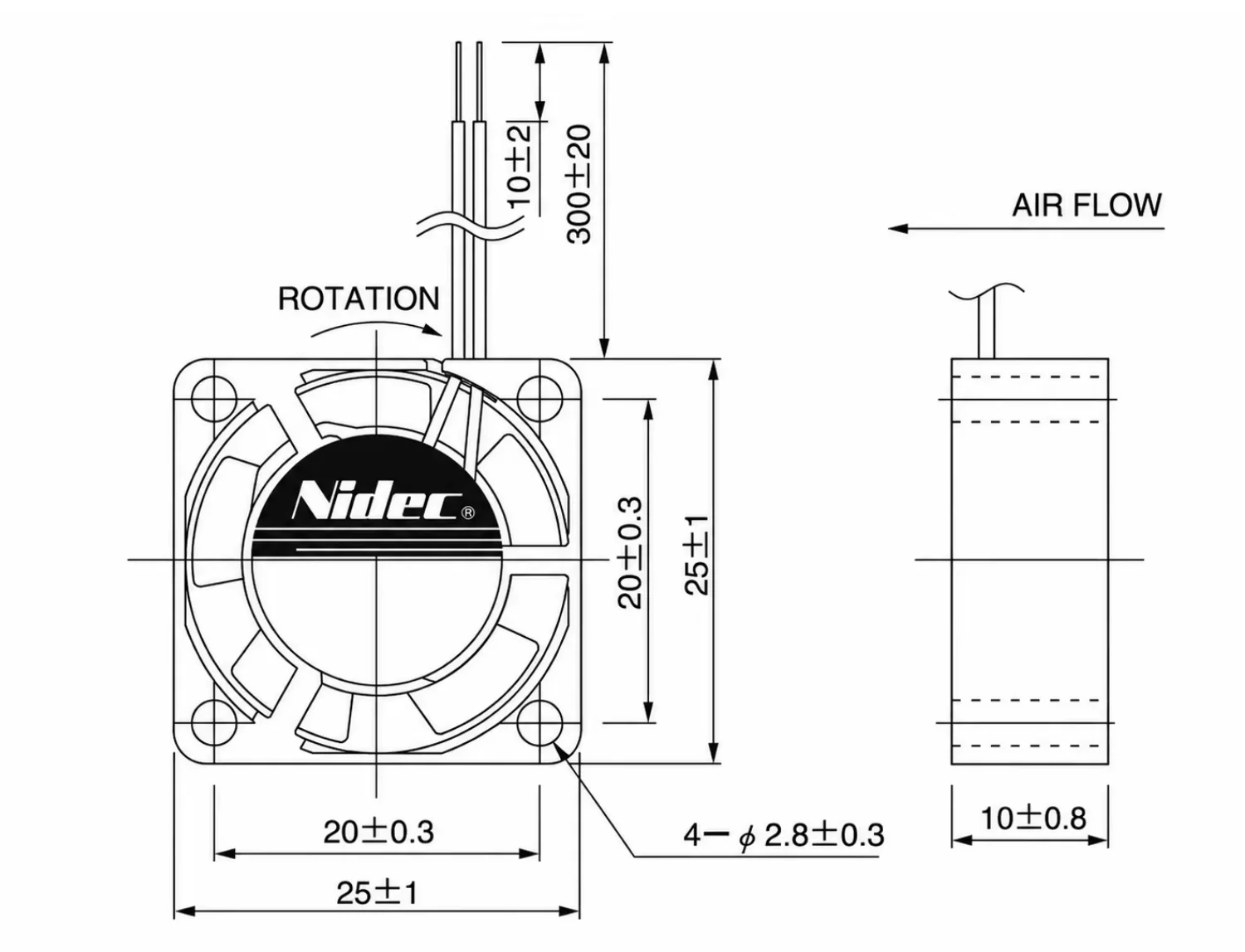 Brushless Axial Flow Cooler, 12V, 0.05A, 24V, 48V - detail 8
