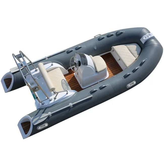 

3.9m China Hypalon Sport RIB Boat Fiberglass Hull Zodiac Inflatable Fishing Boat with Motor Cheap RIB Rowing Boat, Optional