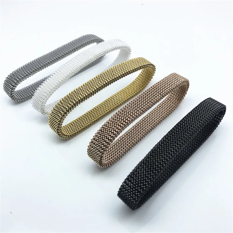

Manufacturers sell elastic mesh bracelet 316 stainless steel watchband adjustable expansion band