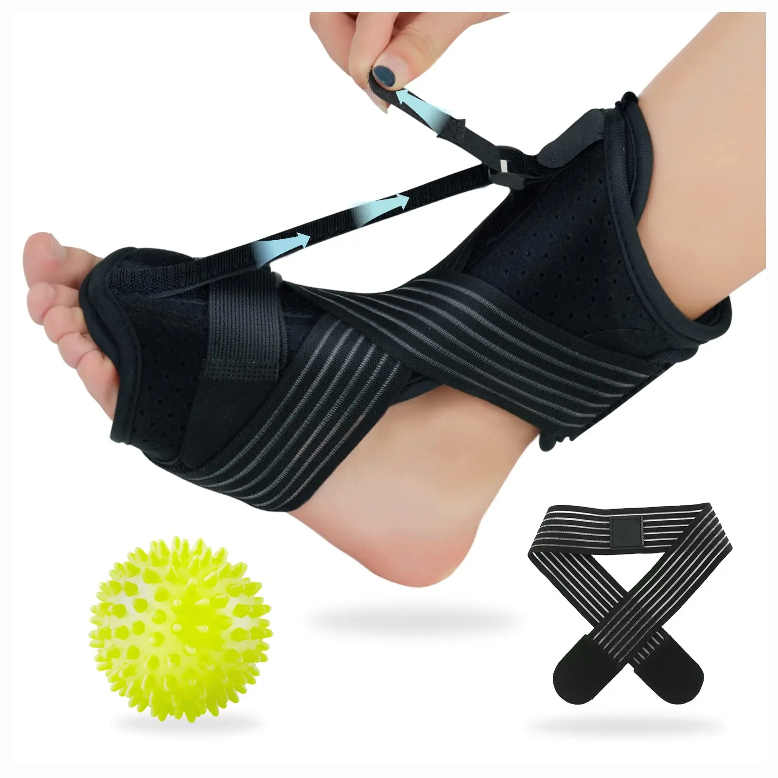 

OEM orthopaedic instruments foot drop Plantar Fasciitis aluminum support Adjustable ankle brace