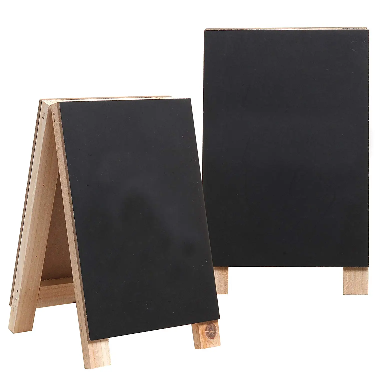 

Mini Wooden Easel Chalkboard Sign, Erasable Double-Sided Message Memo Board, Customized color