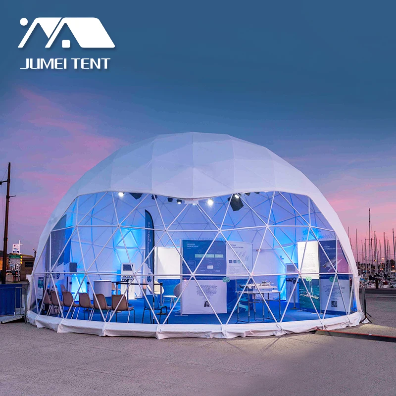 

Outdoor Music Rocked Party Transparent PVC Geodesic Tent Domes For Festival In Slovakia, Trankparent,white,customsized