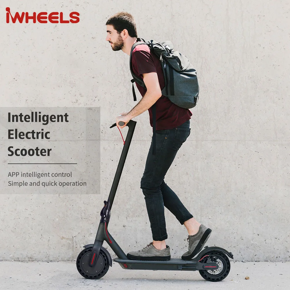 

UK EU Germany Warehouse Self-balancing Electric Scooters Foldable Electric Bike Scooter for Adult, Black white