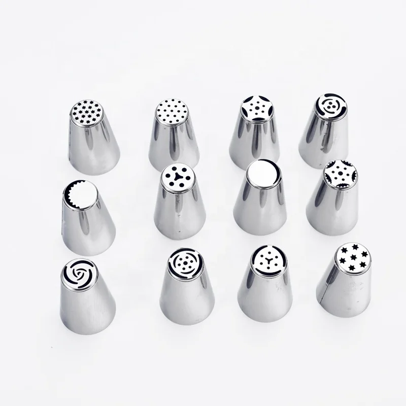 

Cake baking and decorating tools Large Russian Decorating Mouth 430 stainless steel decorating mouth