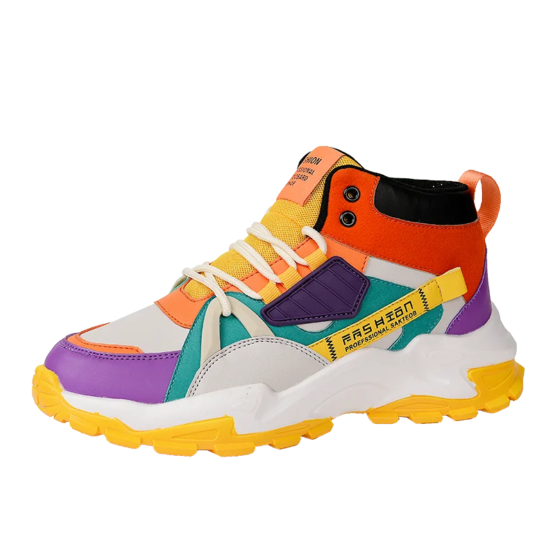 

2021 new arrival wholesale all star men sneakers lace up stitching color casual shoes men sports shoes, Optional