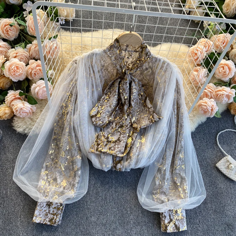 

Sexy Blouses Women Elegant Long Sleeve Tops and Blous Ladies Fashion Sequined Bling Casual Halter Loose Shirt 2021