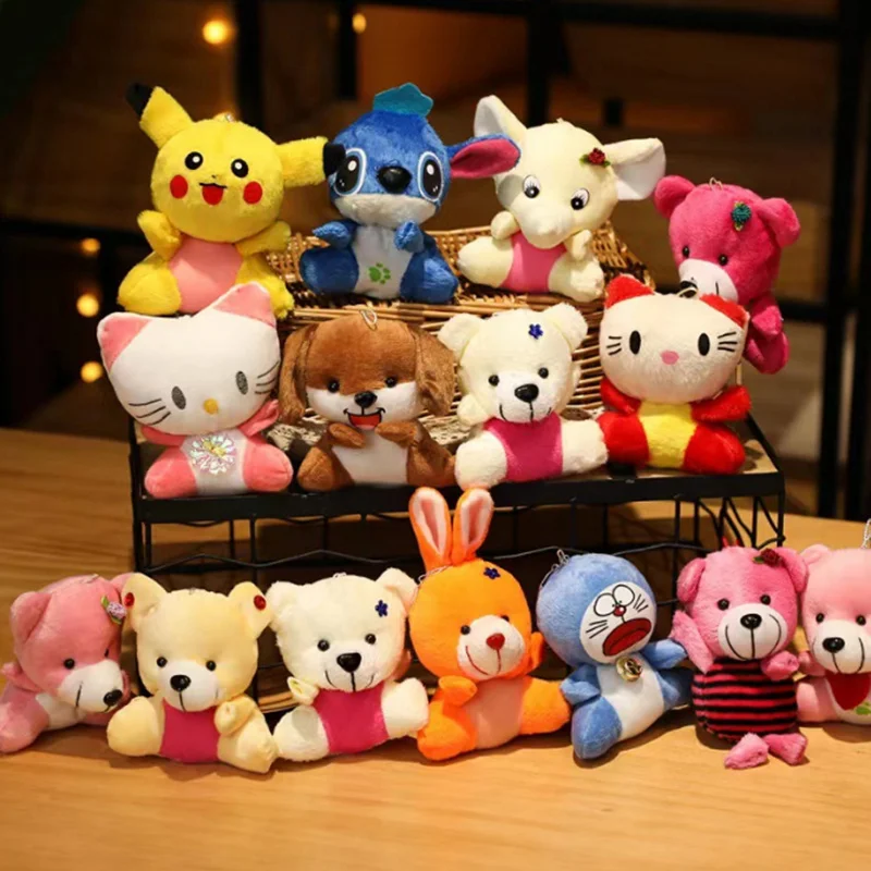 

Random Mixed Pack 10-15cm Cartoon Stuffed Animal Toys for Doll Grabbing Machine Custom Plush Toy Promotional Gifts Soft Toys