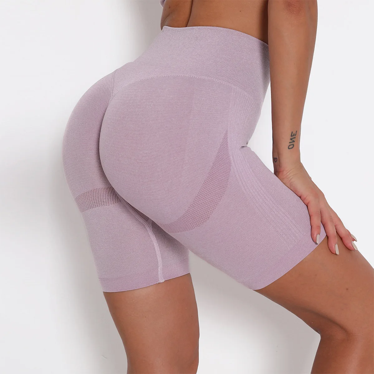 

Sports Shorts Butt-lifting Five-point Pants Training Running Fitness Wear Seamless Pants Biker Shorts