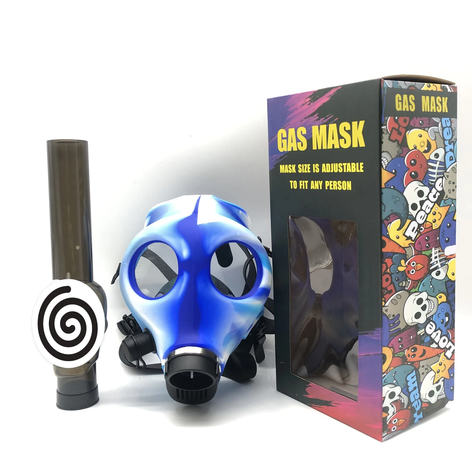 

New hookah mask color Ghost head silicone silicone ask pipe gas mask silicone smoking pipe