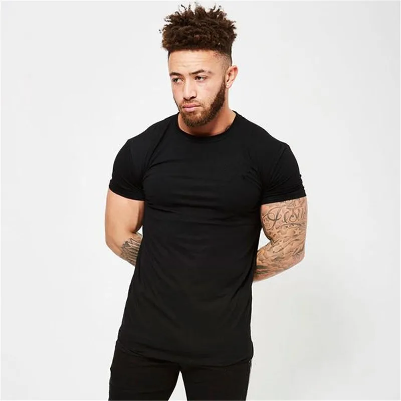 

Wholesale Custom Private Logo Solid 95% Cotton 5% Spandex Round Neck Gym Tee Super Comfortable Mens T Shirt, Pic