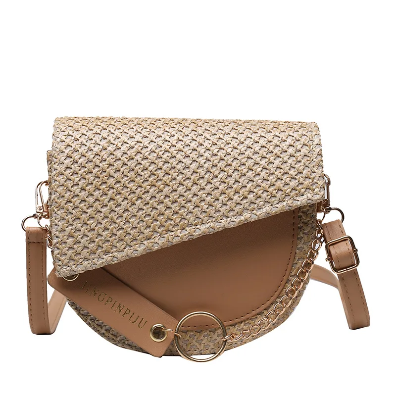 

Fashion Cellphone Storage Summer Beach Crossbody Woven Straw Bag Women