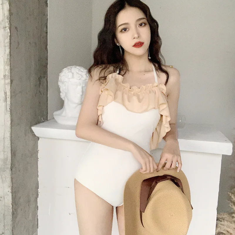 

Swimsuit for women mooring bikini for women with lotus leaf