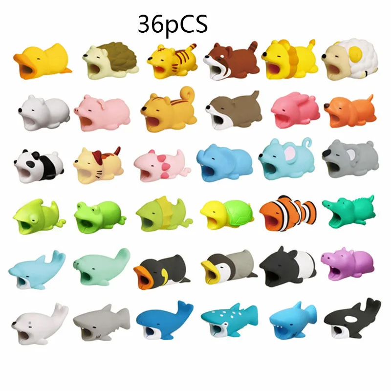 

Cute Cable Bite Animals Protector For Winder phone Charging Cord Cable Buddies protector Data Line Phone Holder Accessory
