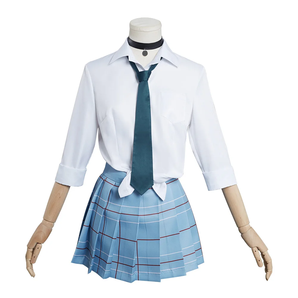 

Anime My Dress-Up Darling Marin Kitagawa Cosplay Costume School Uniform Skirt Outfits Halloween Carnival Suit, Shown