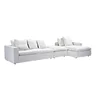 High quality living room european style corne 3 seat feather sofa