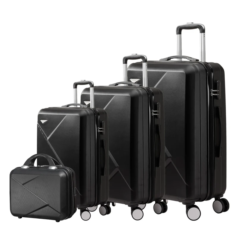 

Hot sale ABS travel trolley travel bags luggage set suitcase set 4 pcs