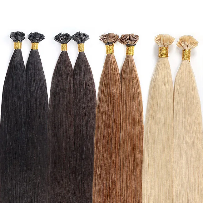 

invisible stick flat tip hair extension double drawn flat tip bonds human hair remy extensions Wholesale flat tip hair vendors