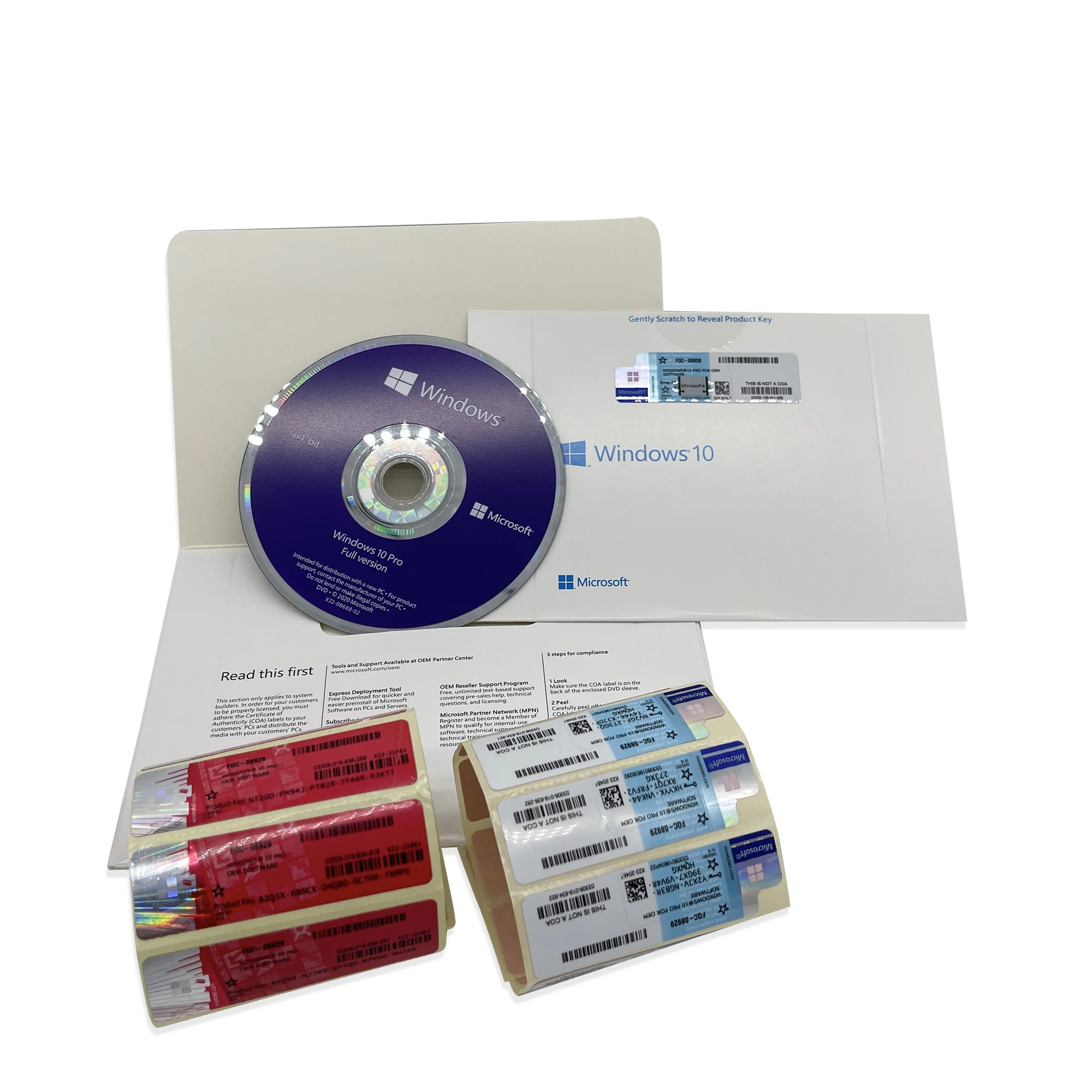 

Online 24 hours Free shipping windows 10 coa sticker Permanent activation