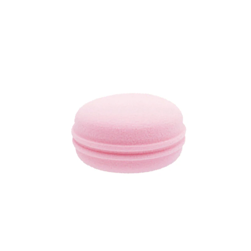 

Low MOQ New design Latex free Beauty Macaron cosmetic puff make up sponge