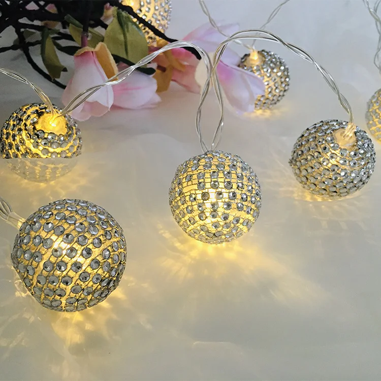 2020 New Product Xmas Ball Christmas Disco Ball House Decoration String Light