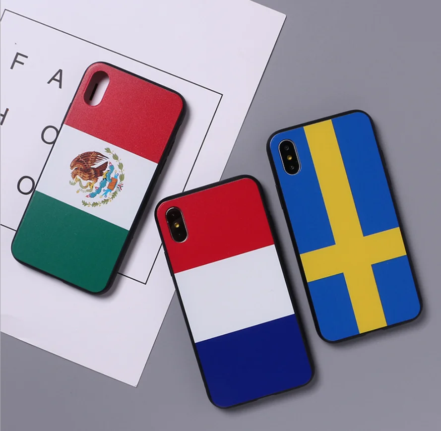 

New design world Country Flag soft Phone Accessories Cover Phone Case for iPhone 11 7 X XR XSMax, Pictures