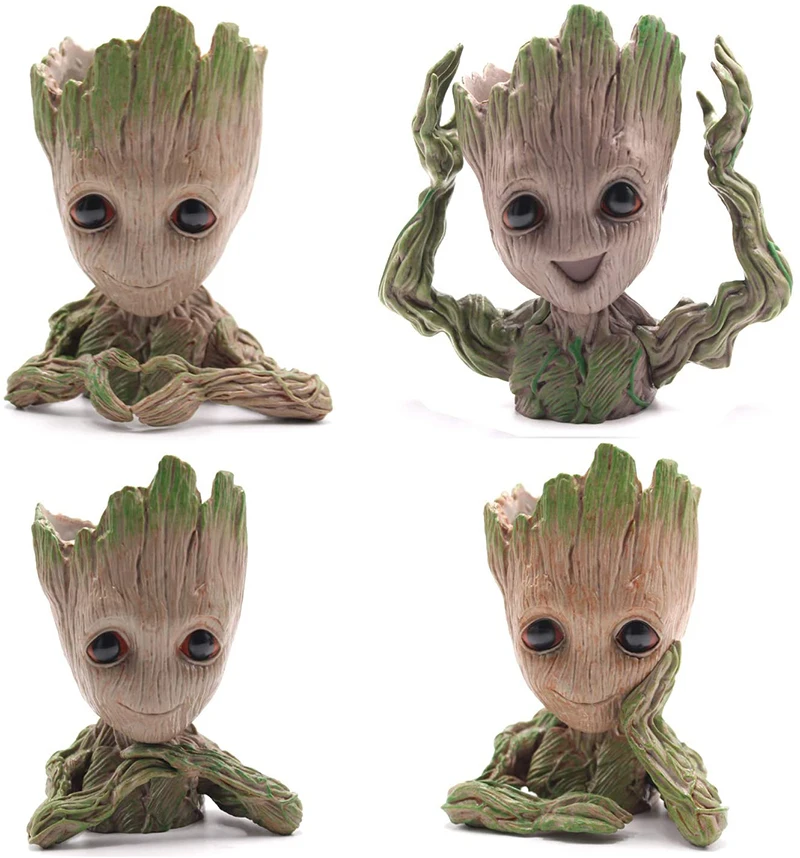 

Flowerpot Treeman Baby Groot Succulent Planter Cute Green Plants Flower Pot Guardians of The Galaxy