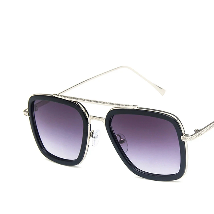 

Special Design Widely Used Square Metal Frame Designer Sunglasses Famous Brands, 9 colors