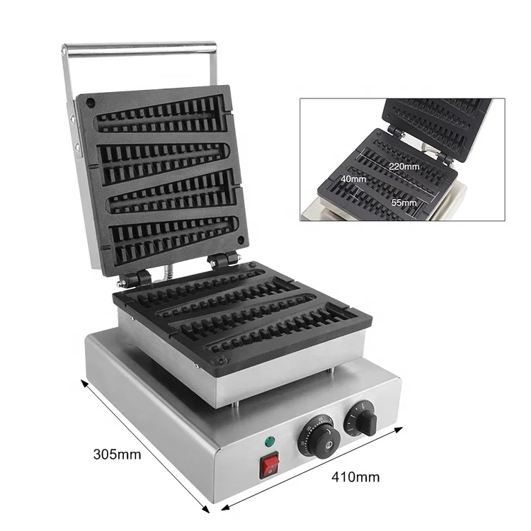 
110V/220V Non Stick Lolly Christmas Trees Shape Waffle Maker Machine 
