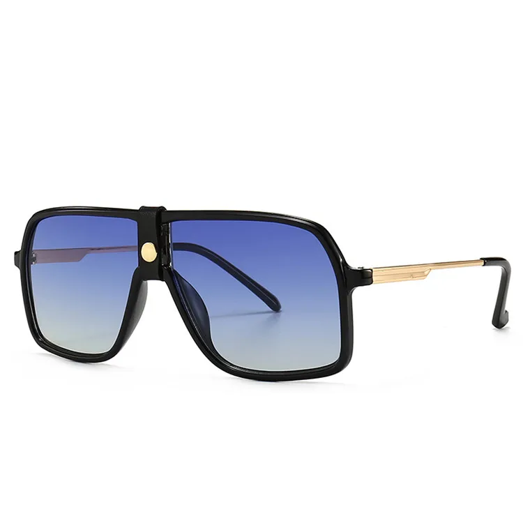 

Men Blue Gradient Sunglasses Cool Smart One piece Lenses Sun Glasses For Male Female Women Spiral Designer UV400, Mix color or custom colors
