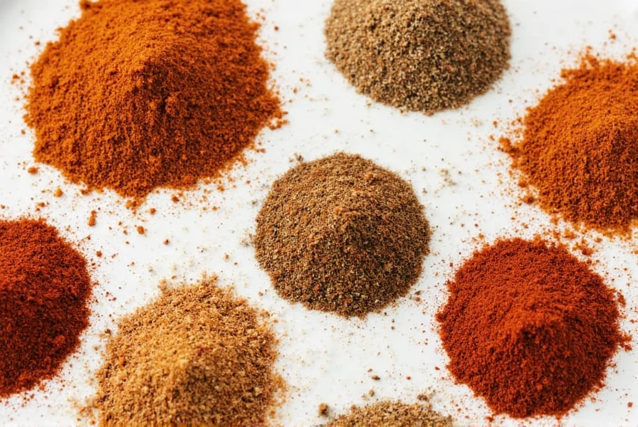 Spice rack featuring organic adobo seasoning