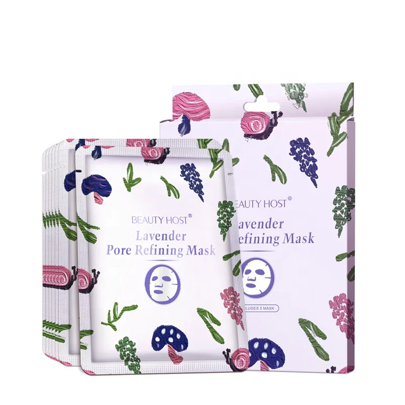 

Top Sales Lavender 100% Natural Cotton Pore Refining Facial Mask
