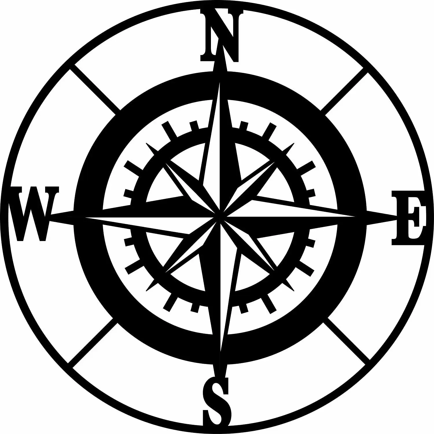

Yinfa Nautical Compass Wall Decor Black Metal Compass Outdoor Wall Art Nautical Decor TY2256
