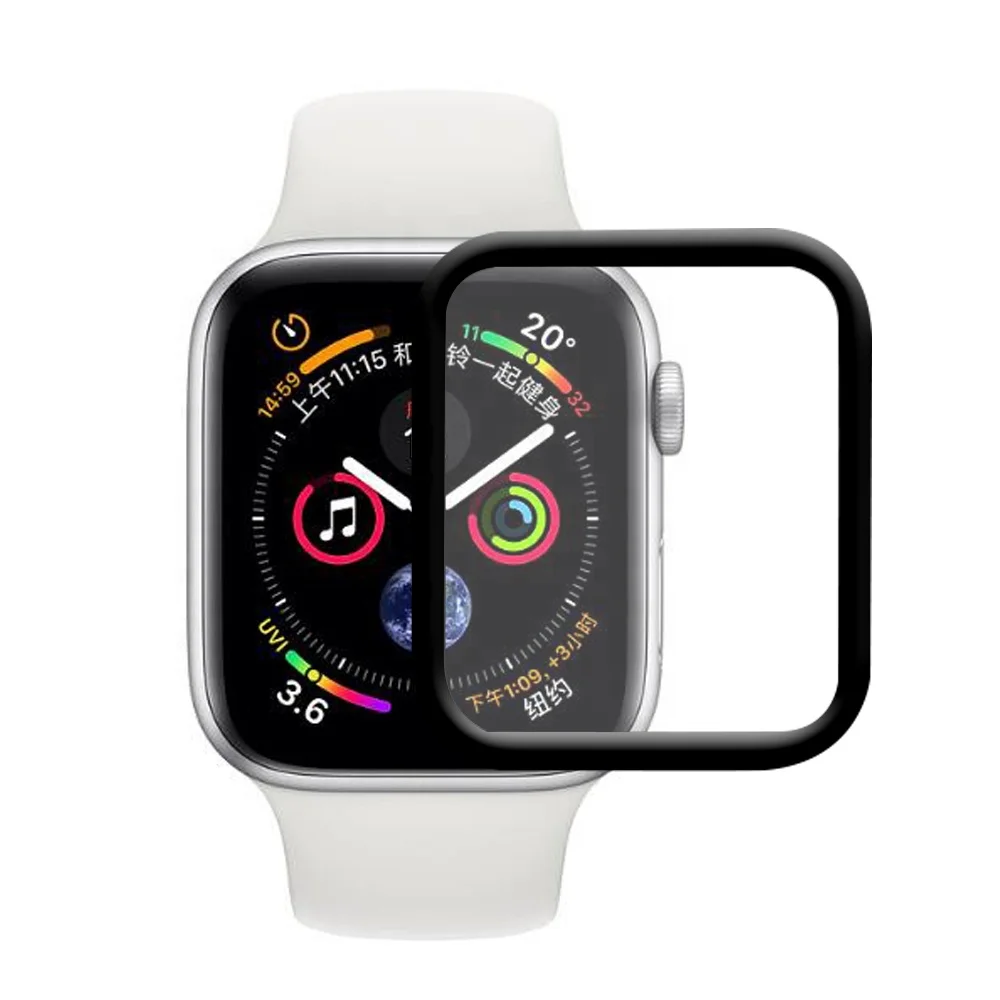 

Reliable factory direct Wholesale 3D Curved full cover 9H tempered glass screen protector film for Apple Watch series7 41/ 45mm