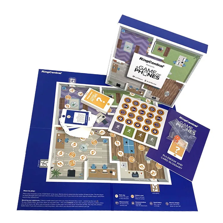 

Board game maker custom printing waterproof board game for adult and children, Cmyk