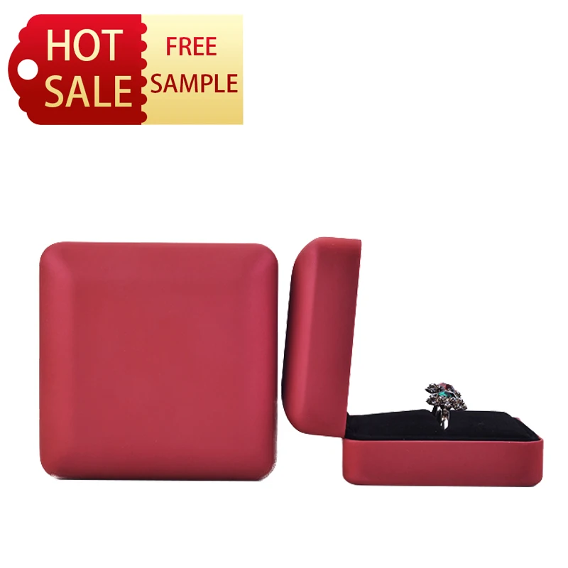 

Spot sales best selling luxury customized logo jewelry box luxury led ring packaging box, Cmyk