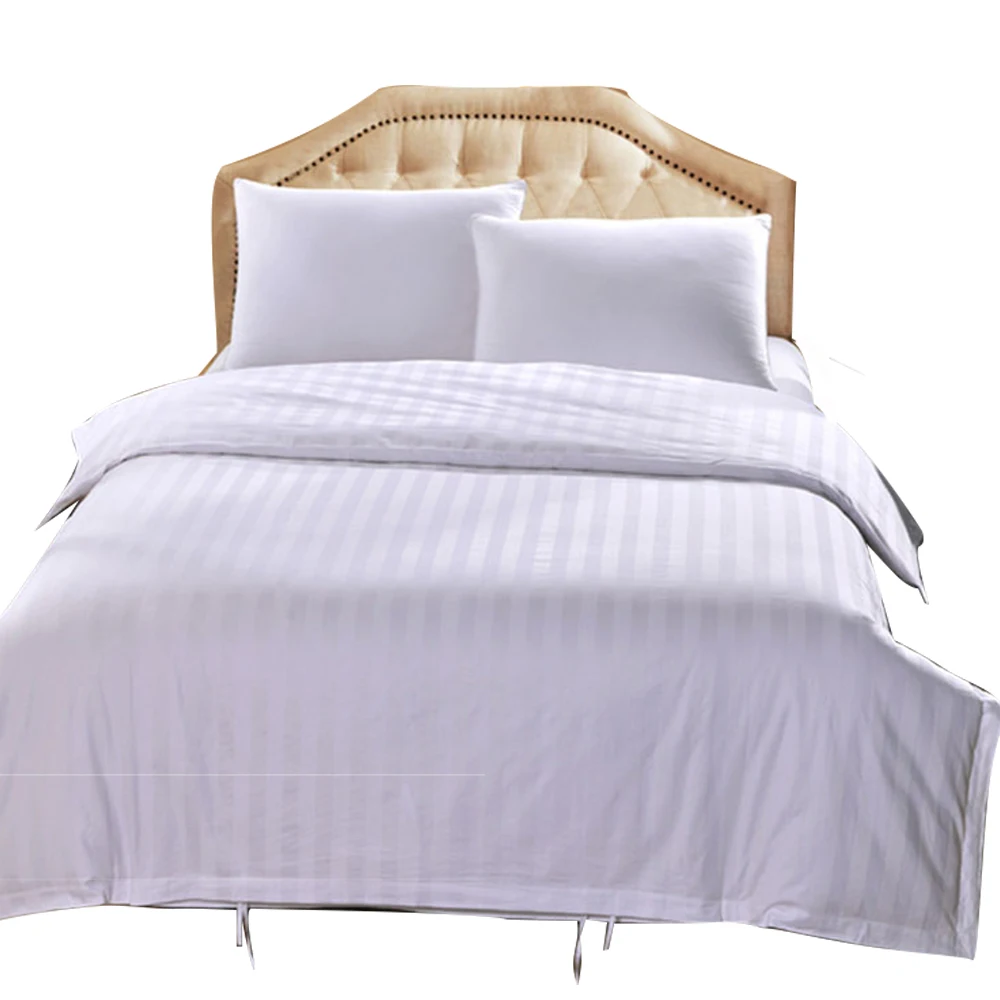 

3cm stripe percale 60S hotel bed linen free shipping