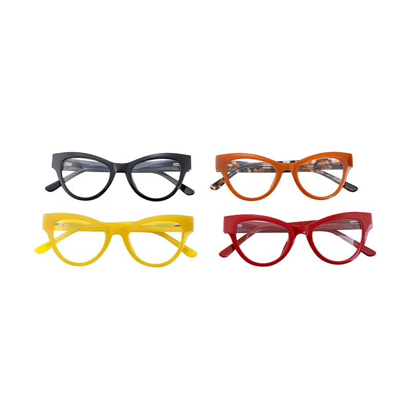 

Retro Cat Eye Frame Eyewear Acetate Eyeglasses Blue Light Blocking Complete Optical Frames Glasses