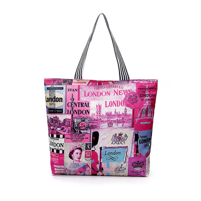 

Wholesale Custom New Simple And Fashionable Canvas Printing Handbag One-Shoulder Large-Capacity Shopping Bag, Colourful