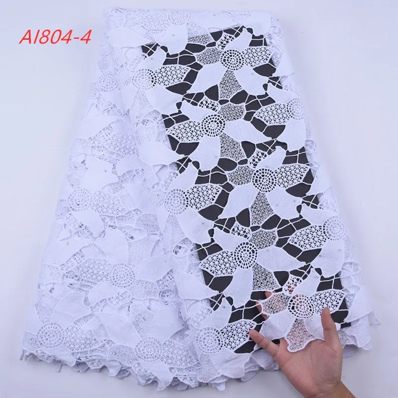

1993 Luxury Lace Fabric Pure White Lace Fabric Cotton Guipure Lace Fabric