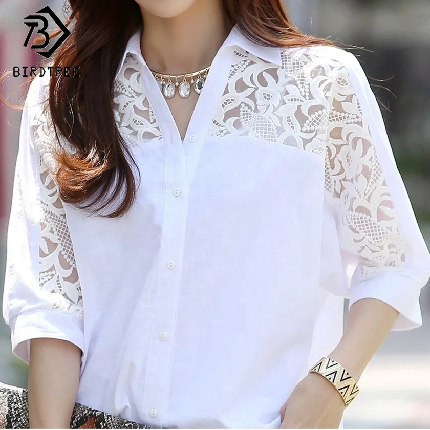 

Best Selling Large Size 3XL Batwing Sleeves Blouse White Shirt Women Fashionable Casual T90407B