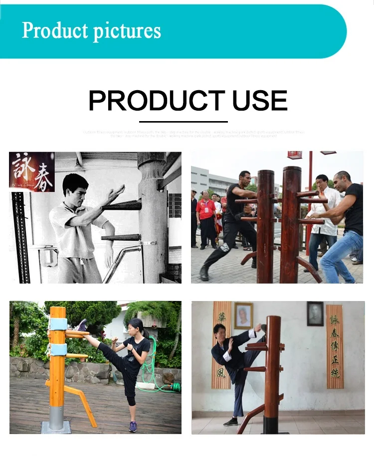 Wooden Dummy Wing Chun Kung Fu Functional Wooden Dummy Stand Martial