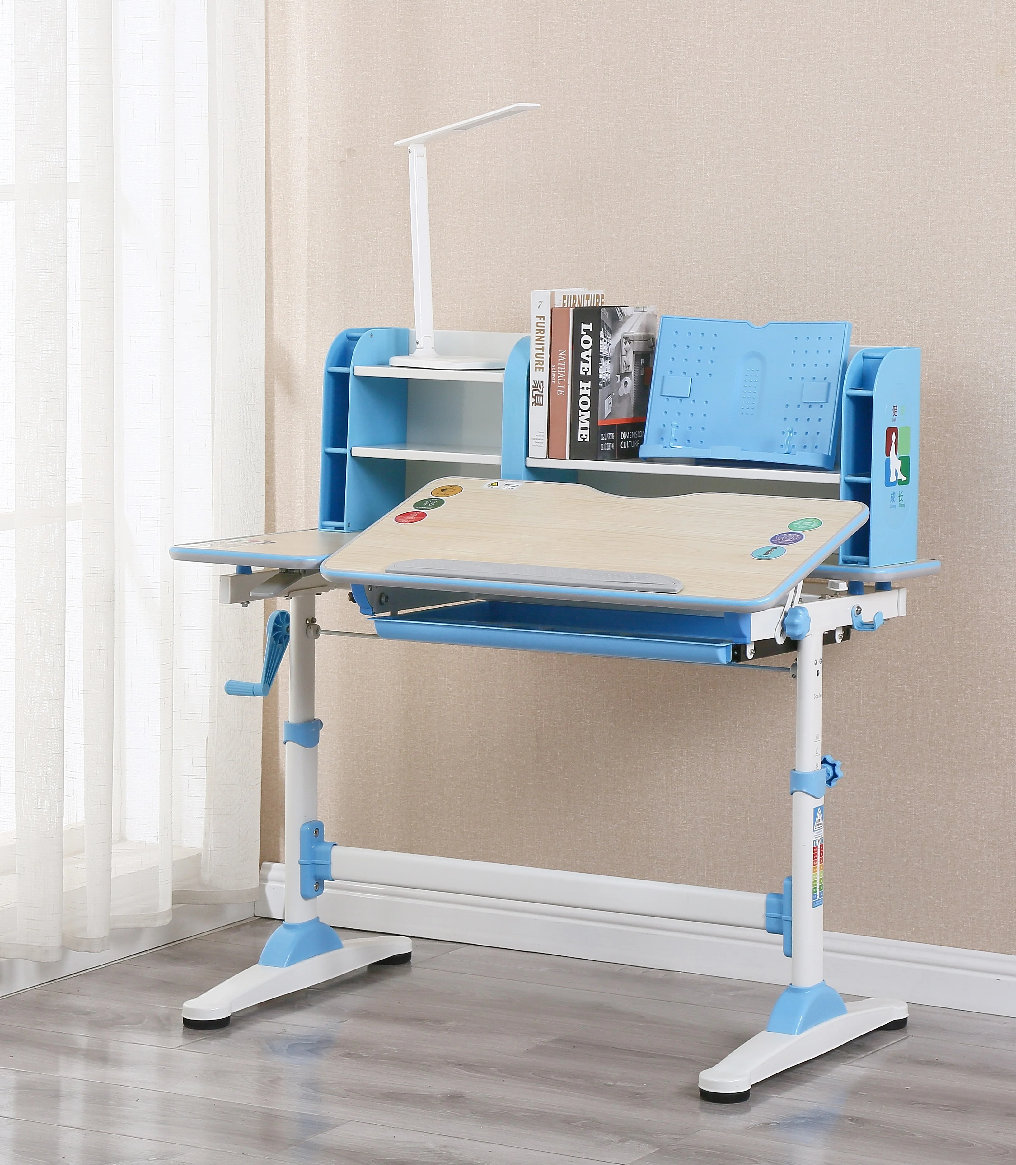 
DIY bookshelf Children ergonomic study table for home use 