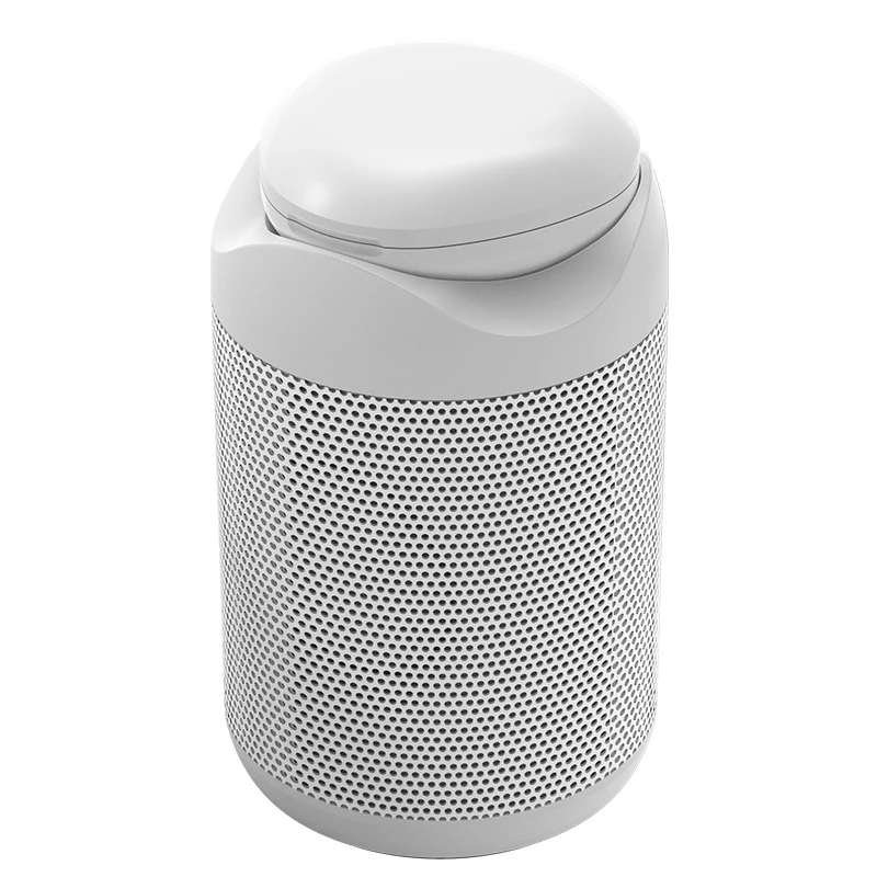 

OEM 2 IN 1 long standby time white portable TWS wireless both earphone and speaker