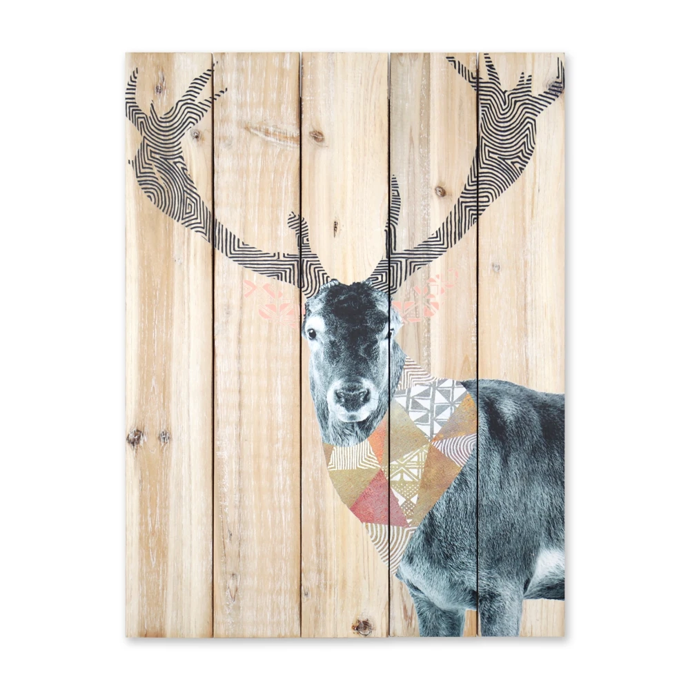 

Best Ideas Modest Print wooden Animal painting on wood frame Planks