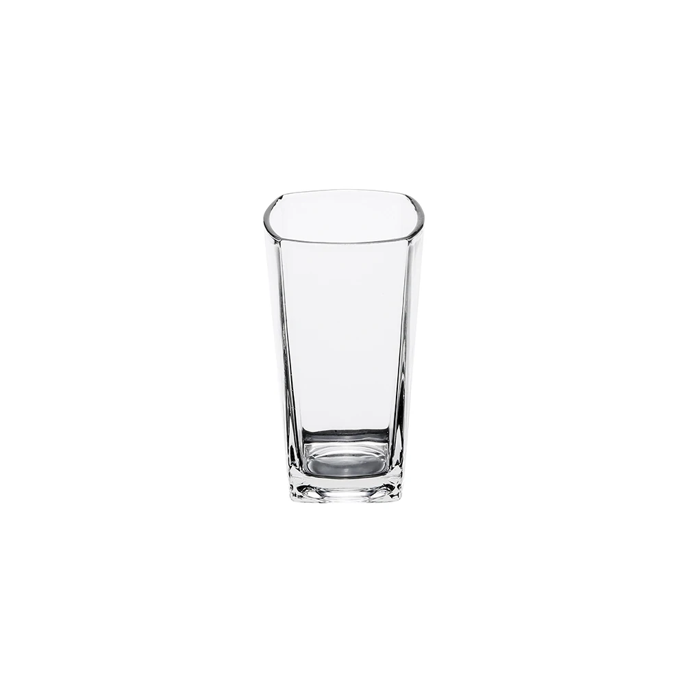 Image of Heat Resisting 225ml Round Tumbler Glass Soda Lime Glass Cup Open Mold Pressing Drinking Glass Cup Printing Logo