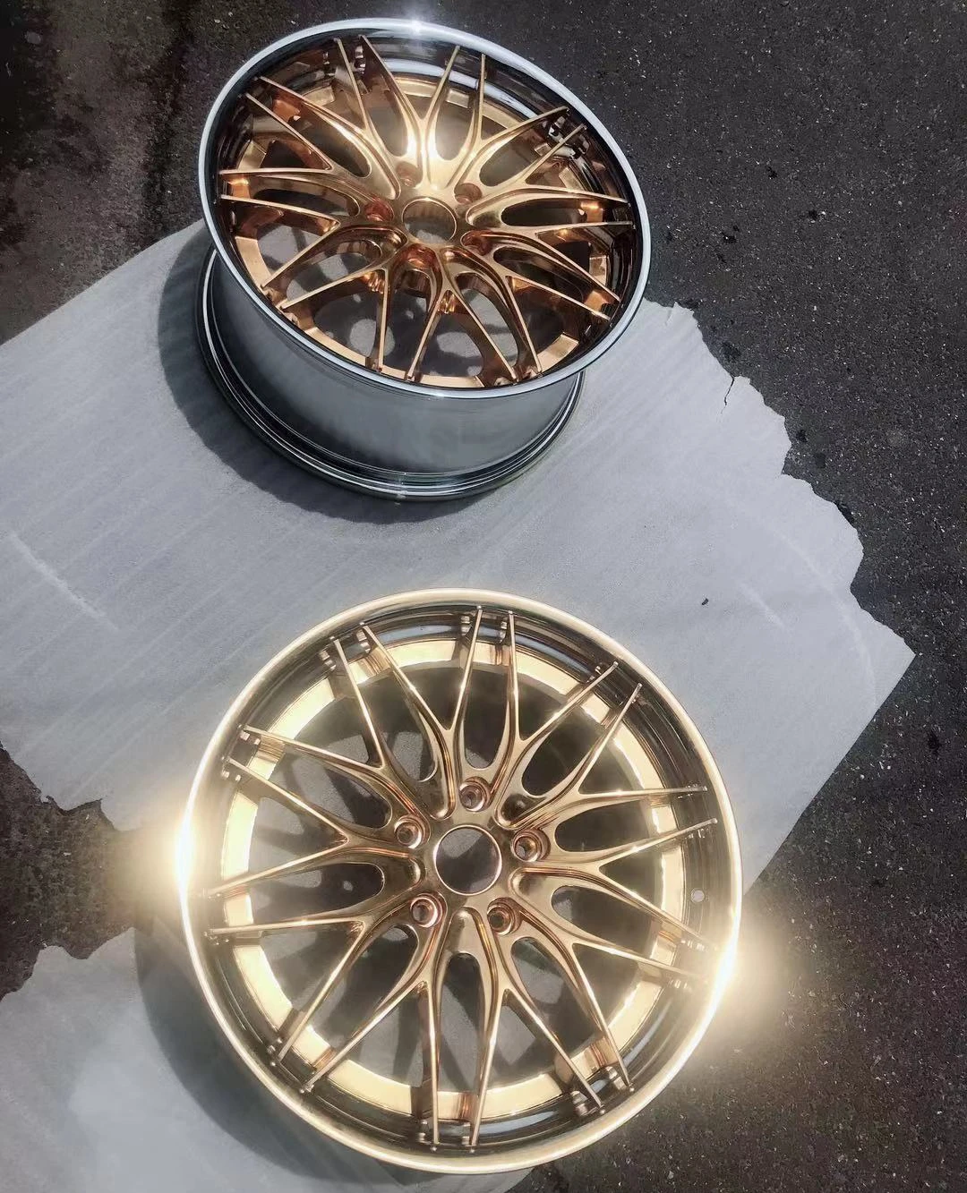 2020 New Design Luxury Forged Aluminum Alloy Electroplated Gold 16-23 ...