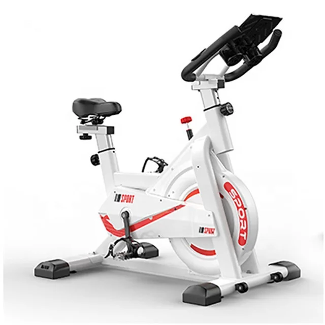 

Gym equipment Flywheel Silent fitness spinning bicycle indoor spin bike, Black;white