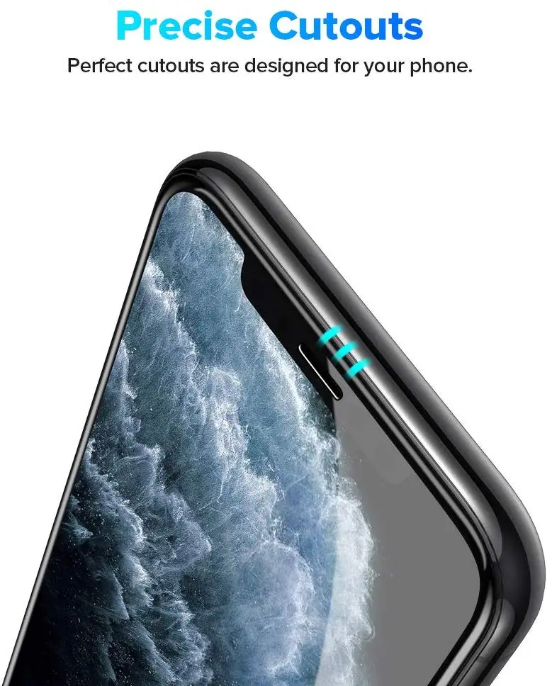 9h 6D Full Glue Full Coverage Tempered Glass Screen Protector For iPhone 11 Pro Max Protection Glass