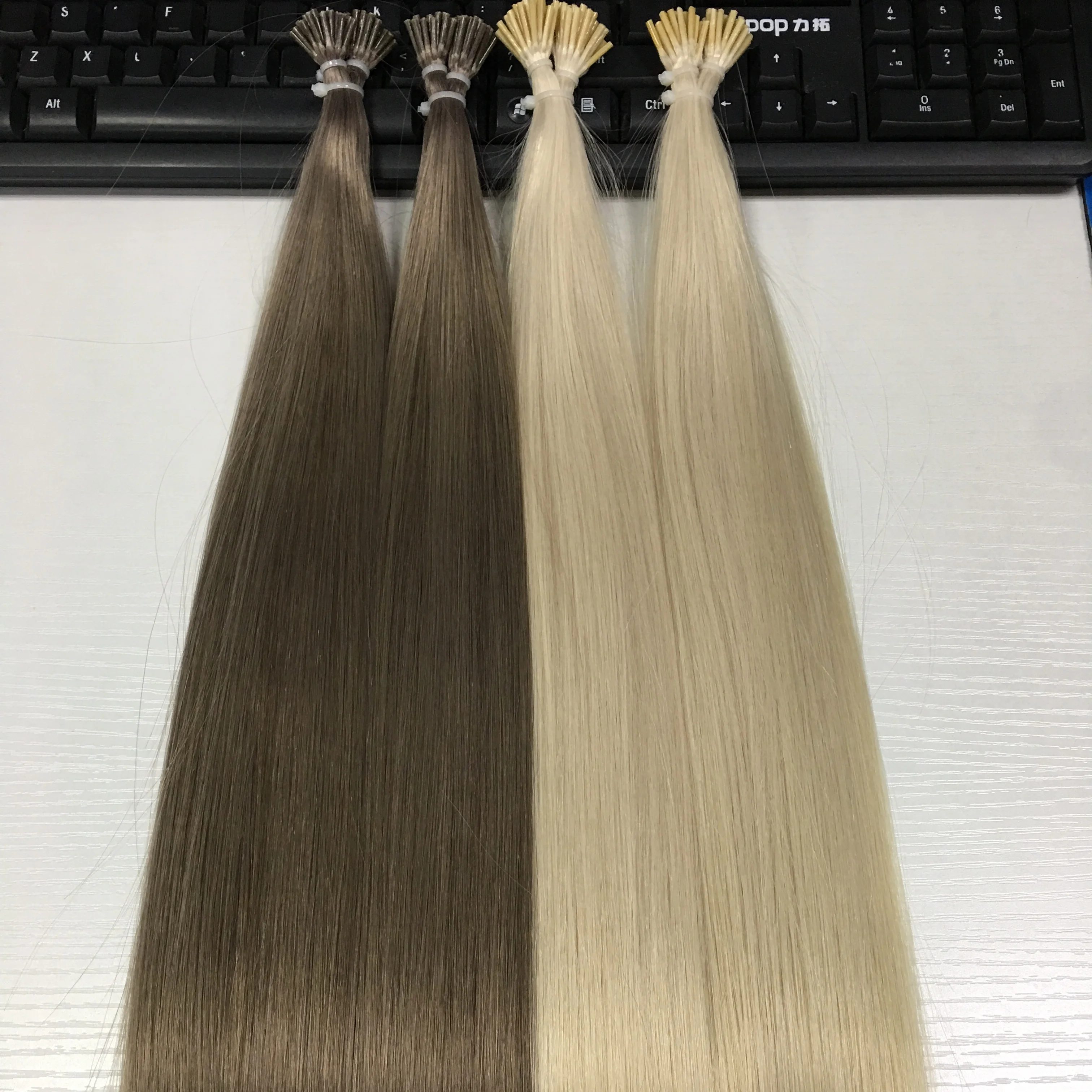 

Top quality can be sued over than 3 years unprocessed wholesale cuticle aligned 1g 2g Keratin I tip human hair extension