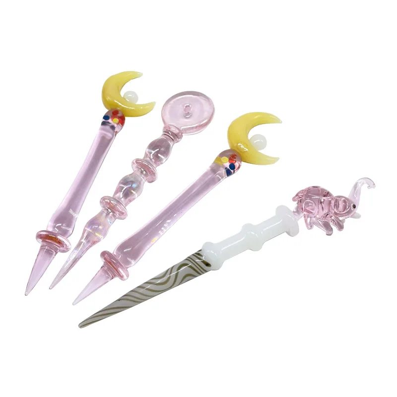 

Quartz Glass Dabber Tool smoking smoking tools Glass Dabber, Pink/black/blue/green